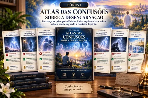 Mockup do bônus 1: Atlas das Confusões sobre a Desencarnação